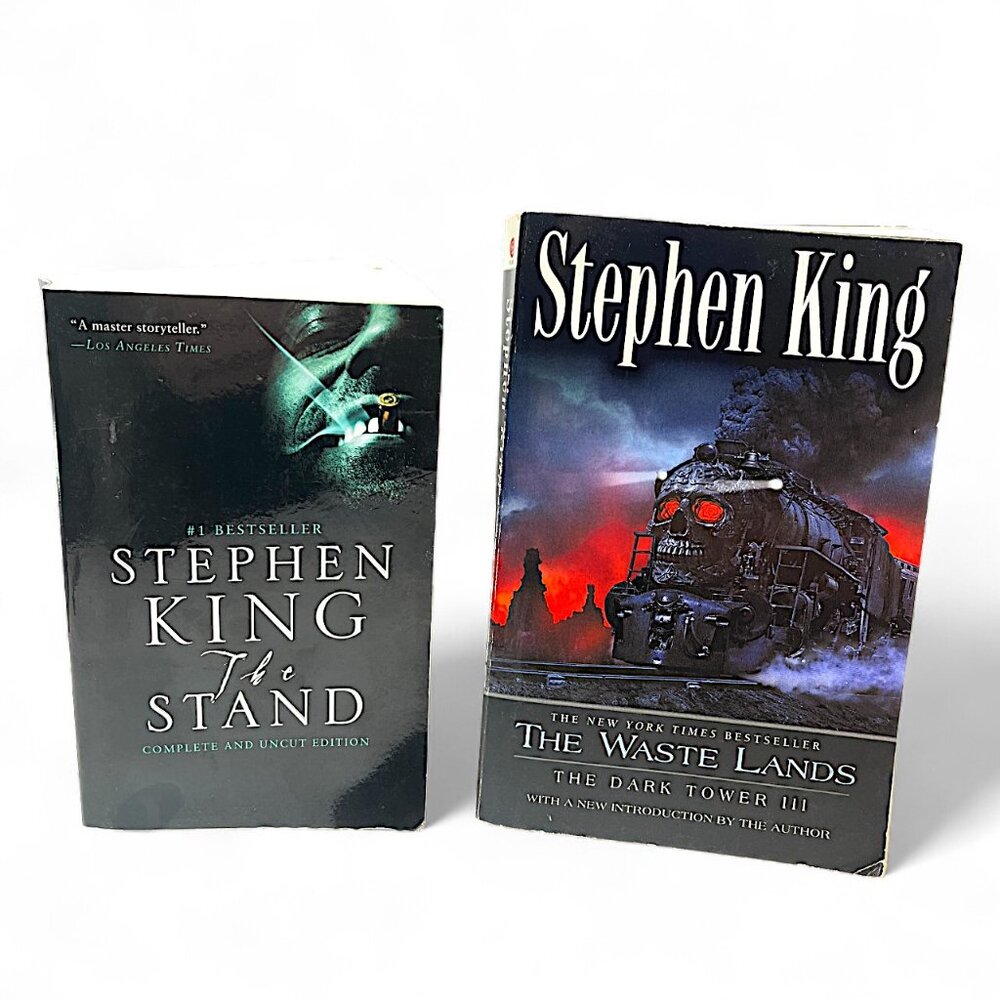 Set Of 2 Stephen King Novels Paperback The Stand and The Dark Tower 111